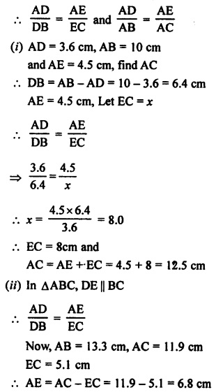 RS Aggarwal Class 10 Solutions Chapter 4 Triangles Ex 4A 1