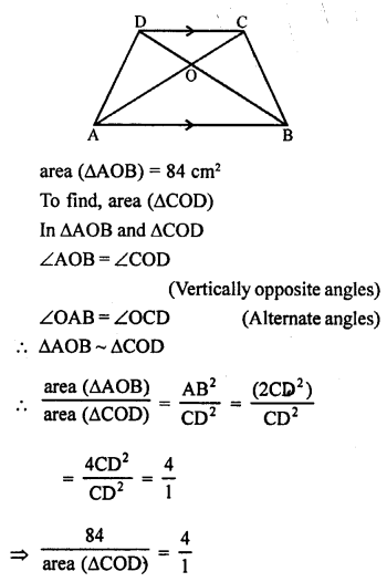 RS Aggarwal Class 10 Solutions Chapter 4 Triangles Test Yourself 12