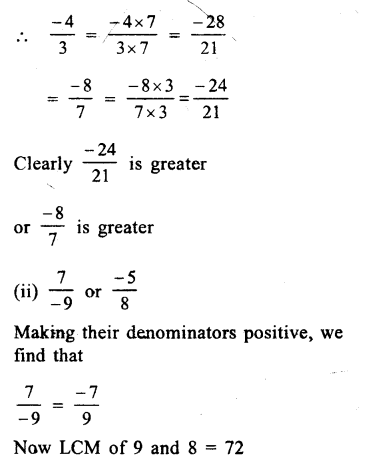 RS Aggarwal Class 8 Solutions Chapter 1 Rational Numbers Ex 1A 10