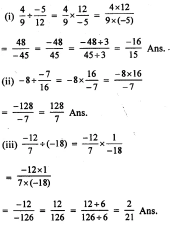 RS Aggarwal Class 8 Solutions Chapter 1 Rational Numbers Ex 1E Q1.1