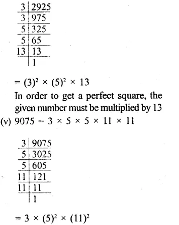 RS Aggarwal Class 8 Solutions Chapter 3 Squares and Square Roots Ex 3A Q3.3