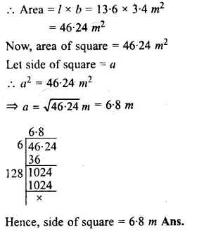 RS Aggarwal Class 8 Solutions Chapter 3 Squares and Square Roots Ex 3F Q12.1