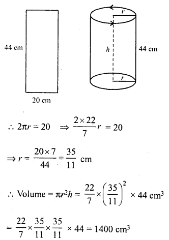 RD Sharma Class 8 Solutions Chapter 22 Mensuration III Ex 22.2 10