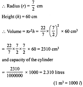RD Sharma Class 8 Solutions Chapter 22 Mensuration III Ex 22.2 8