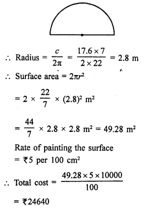 RD Sharma Class 9 Solutions Chapter 21 Surface Areas and Volume of a Sphere Ex 21.1 10.1
