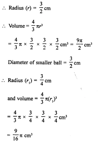 RD Sharma Class 9 Solutions Chapter 21 Surface Areas and Volume of a Sphere Ex 21.2 7.1