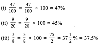 RS Aggarwal Class 7 Solutions Chapter 10 Percentage Ex 10A 1
