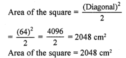 RS Aggarwal Class 7 Solutions Chapter 20 Mensuration CCE Test Paper 2