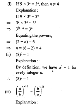 RS Aggarwal Class 7 Solutions Chapter 5 Exponents CCE Test Paper 13