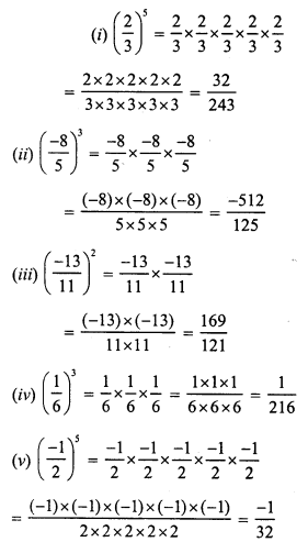 RS Aggarwal Class 7 Solutions Chapter 5 Exponents Ex 5A 4