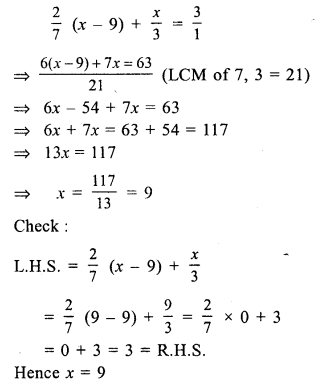 RS Aggarwal Class 7 Solutions Chapter 7 Linear Equations in One Variable Ex 7A 21
