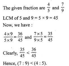 RS Aggarwal Class 7 Solutions Chapter 8 Ratio and Proportion CCE Test Paper 1