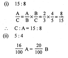 RS Aggarwal Class 7 Solutions Chapter 8 Ratio and Proportion CCE Test Paper 4