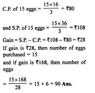RS Aggarwal Class 8 Solutions Chapter 10 Profit and Loss Ex 10A 15.1