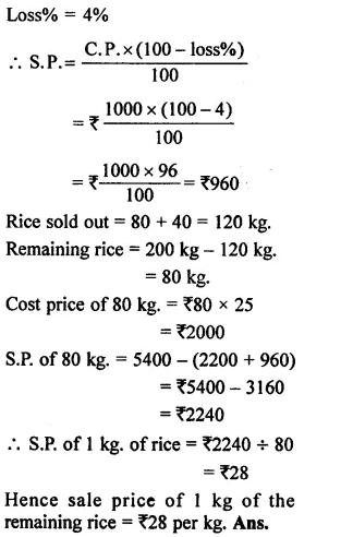 RS Aggarwal Class 8 Solutions Chapter 10 Profit and Loss Ex 10A 24.2
