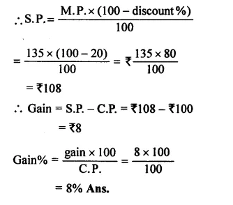RS Aggarwal Class 8 Solutions Chapter 10 Profit and Loss Ex 10B 6.1
