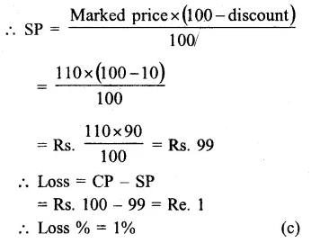 RS Aggarwal Class 8 Solutions Chapter 10 Profit and Loss Ex 10D 20.1