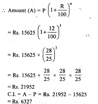 RS Aggarwal Class 8 Solutions Chapter 11 Compound Interest Ex 11A 2.1