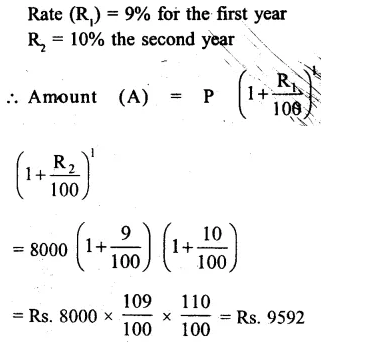 RS Aggarwal Class 8 Solutions Chapter 11 Compound Interest Ex 11B 7.1