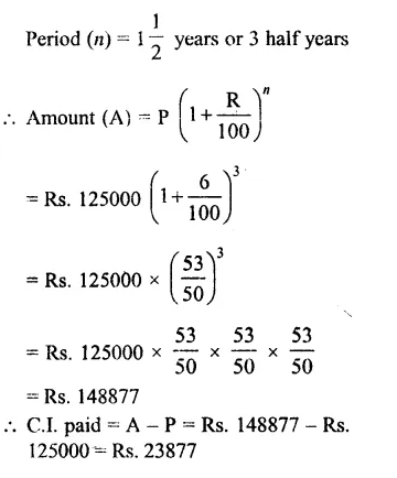 RS Aggarwal Class 8 Solutions Chapter 11 Compound Interest Ex 11C 6.1