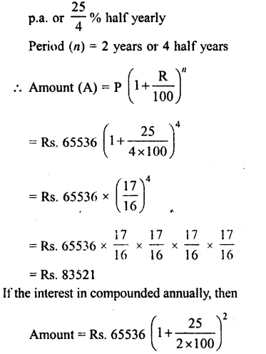 RS Aggarwal Class 8 Solutions Chapter 11 Compound Interest Ex 11C 8.1