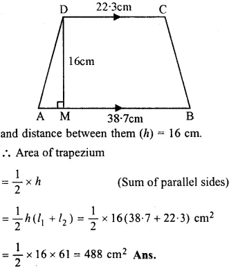 RS Aggarwal Class 8 Solutions Chapter 18 Area of a Trapezium and a Polygon Ex 18A 2.1