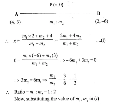 Selina Concise Mathematics Class 10 ICSE Solutions Chapter 13 Section and Mid-Point Formula Ex 13A Q6.1