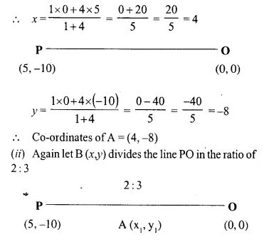 Selina Concise Mathematics Class 10 ICSE Solutions Chapter 13 Section and Mid-Point Formula Ex 13A Q8.1