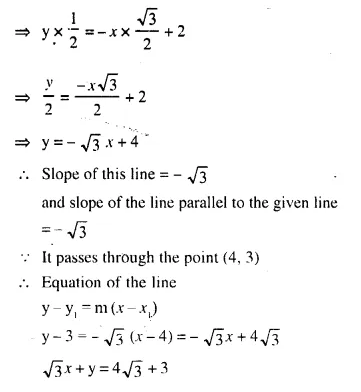 Selina Concise Mathematics Class 10 ICSE Solutions Chapter 14 Equation of a Line Ex 14E Q14.1