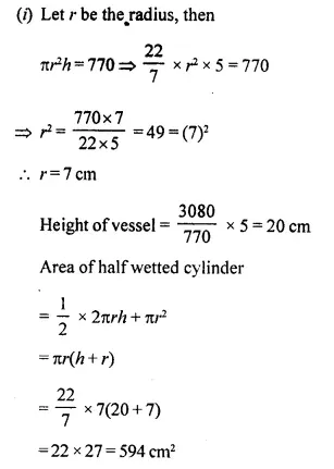 Selina Concise Mathematics Class 10 ICSE Solutions Chapter 20 Cylinder, Cone and Sphere Ex 20A Q15.1
