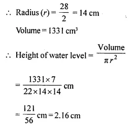 Selina Concise Mathematics Class 10 ICSE Solutions Chapter 20 Cylinder, Cone and Sphere Ex 20A Q17.1