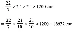 Selina Concise Mathematics Class 10 ICSE Solutions Chapter 20 Cylinder, Cone and Sphere Ex 20A Q2.1