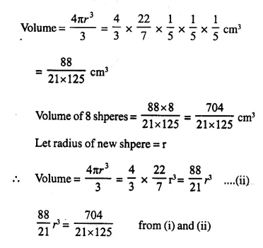Selina Concise Mathematics Class 10 ICSE Solutions Chapter 20 Cylinder, Cone and Sphere Ex 20C Q5.1