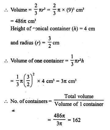 Selina Concise Mathematics Class 10 ICSE Solutions Chapter 20 Cylinder, Cone and Sphere Ex 20D Q6.1