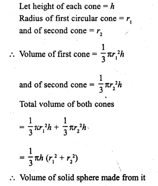 Selina Concise Mathematics Class 10 ICSE Solutions Chapter 20 Cylinder, Cone and Sphere Ex 20E Q8.1