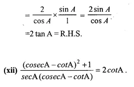 Selina Concise Mathematics Class 10 ICSE Solutions Chapter 21 Trigonometrical Identities Ex 21E Q1.15