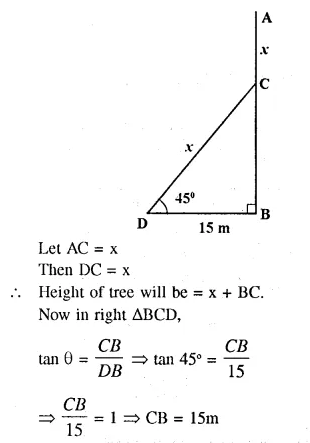 Selina Concise Mathematics Class 10 ICSE Solutions Chapter 22 Heights and Distances Ex 22A Q7.1