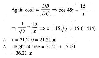 Selina Concise Mathematics Class 10 ICSE Solutions Chapter 22 Heights and Distances Ex 22A Q7.2