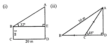 Selina Concise Mathematics Class 10 ICSE Solutions Chapter 22 Heights and Distances Ex 22C Q1.1