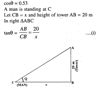 Selina Concise Mathematics Class 10 ICSE Solutions Chapter 22 Heights and Distances Ex 22C Q11.1