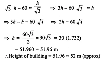 Selina Concise Mathematics Class 10 ICSE Solutions Chapter 22 Heights and Distances Ex 22C Q16.3