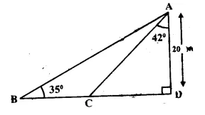 Selina Concise Mathematics Class 10 ICSE Solutions Chapter 22 Heights and Distances Ex 22C Q3.1