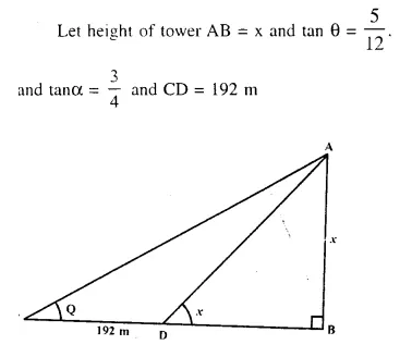 Selina Concise Mathematics Class 10 ICSE Solutions Chapter 22 Heights and Distances Ex 22C Q6.1