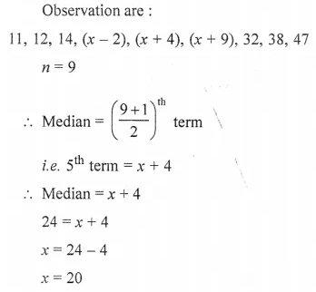 Selina Concise Mathematics Class 10 ICSE Solutions Chapter 24 Measures of Central Tendency Ex 24E Q17.1