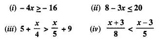 Selina Concise Mathematics Class 10 ICSE Solutions Chapter 4 Linear Inequations Ex 4A 7.1