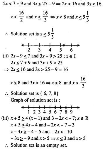 Selina Concise Mathematics Class 10 ICSE Solutions Chapter 4 Linear Inequations Ex 4B 12.1