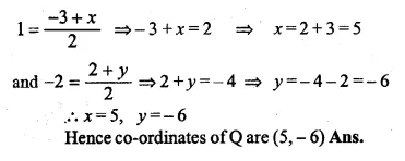 ML Aggarwal Class 10 Solutions for ICSE Maths Chapter 11 Section Formula Ex 11 Q11.1