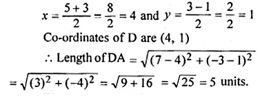 ML Aggarwal Class 10 Solutions for ICSE Maths Chapter 11 Section Formula Ex 11 Q22.1