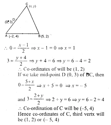 ML Aggarwal Class 10 Solutions for ICSE Maths Chapter 11 Section Formula Ex 11 Q27.1