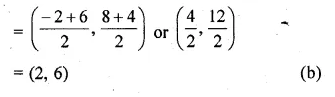 ML Aggarwal Class 10 Solutions for ICSE Maths Chapter 11 Section Formula MCQS Q2.1